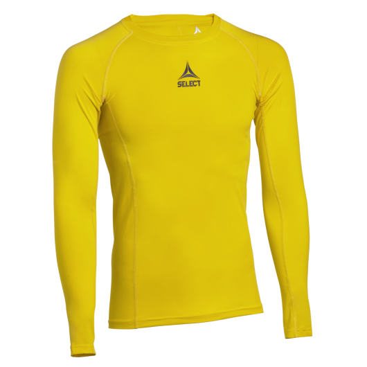 Термофутболка SELECT Baselayer shirt with long sleeves (L/S) Yellow